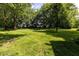 The backyard is spacious and green at 206 W Wall St, Advance, IN 46102