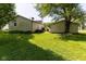 The backyard has a detached garage at 206 W Wall St, Advance, IN 46102