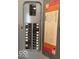 Image shows the property's electrical panel with breaker switches and labels for circuits at 206 W Wall St, Advance, IN 46102