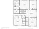 Detailed floorplan of the home showcasing bedroom, bathroom, Gathering room, and laundry room dimensions and layout at 2282 Creekland Dr, Columbus, IN 47201