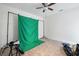 Spare bedroom ready for photography featuring a green screen background at 2463 Kettering Way, Indianapolis, IN 46214