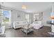 Spacious living room with modern furnishings, neutral paint, contemporary lighting, and large windows at 2499 Blue Ridge Dr, Greenwood, IN 46143