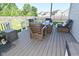 Back deck features comfortable seating arrangement and composite decking at 2734 Chalbury Dr, Plainfield, IN 46168