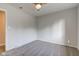 This bedroom features carpet and a simple design at 3518 Woodale Rd, Indianapolis, IN 46234