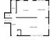 Floor plan of the first floor showing the layout of kitchen, dining and living area at 3518 Woodale Rd, Indianapolis, IN 46234