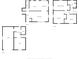 Detailed floor plan showcasing the layout of the home at 3518 Woodale Rd, Indianapolis, IN 46234