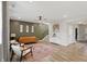Inviting living room with stylish seating, a patterned rug, and views of the staircase at 3650 Merchmont Rd, Bargersville, IN 46106