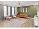 Cozy living room showcasing modern furniture, natural light, and stylish accents at 3650 Merchmont Rd, Bargersville, IN 46106
