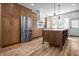 Bright, spacious kitchen featuring a large island and stainless steel appliances at 545 Fletcher Ave, Indianapolis, IN 46203