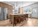 Spacious kitchen featuring a large island with seating and modern appliances at 545 Fletcher Ave, Indianapolis, IN 46203
