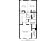 Floor plan displaying the layout of the bedrooms and bathrooms on the third floor at 6038 Windsor Dr, McCordsville, IN 46055