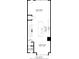 Floor plan showing layout of the second floor with kitchen, dining room, living room, and half bath at 6038 Windsor Dr, McCordsville, IN 46055