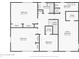 Second floor layout showing bedrooms and bathrooms for the property at 6838 Johnson Rd, Indianapolis, IN 46220