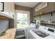 Well-organized laundry room with modern appliances and ample shelving at 702 S Keystone Ave, Indianapolis, IN 46203