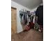 Neatly organized walk-in closet with built-in shelves and hanging space at 7511 Eddie Ln, Camby, IN 46113