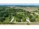 Expansive aerial view showcasing property lines surrounded by farmland and beautiful, mature trees at 7516 S County Road 300 W, Clayton, IN 46118