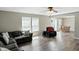 Bright living room with plenty of natural light and an open floor plan at 8301 Wheatfield Dr, Camby, IN 46113