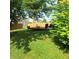 This backyard features a deck at 10775 Cyrus Dr, Indianapolis, IN 46231