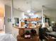 Inviting open concept layout with a seamless flow between living and kitchen area at 1223 Long Shore Dr, Indianapolis, IN 46217