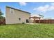 Backyard featuring a pergola, lawn, and the back of the house at 1236 N Aberdeen Dr, Franklin, IN 46131