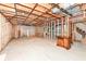 Unfinished basement with exposed wood beams and concrete flooring, ready for customization at 1237 Driftwood Dr, Carmel, IN 46033