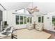 Bright office space with vaulted ceilings, lots of natural light and a work area at 1237 Driftwood Dr, Carmel, IN 46033