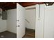 Basement entryway shows the door to the basement and stairs at 136 W Loretta Dr, Indianapolis, IN 46217