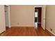 Bedroom features hardwood floors and ample natural light at 136 W Loretta Dr, Indianapolis, IN 46217