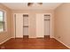This spacious bedroom includes hardwood floors, closet and natural light at 136 W Loretta Dr, Indianapolis, IN 46217