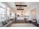 Open concept living area with kitchen, dining area, and living room, with lots of natural light at 1872 Wellpark Dr, Westfield, IN 46074