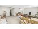 Unfinished basement space with carpet, featuring seating, an open layout, and storage possibilities at 360 Myers Lake Dr, Noblesville, IN 46062