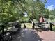 Expansive back deck with multiple seating areas, ideal for outdoor gatherings and summer relaxation at 388 N Ohio St, Martinsville, IN 46151