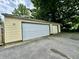 Spacious garage with two garage doors, offering plenty of room for parking and storage at 388 N Ohio St, Martinsville, IN 46151