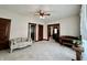 Comfortable living room with neutral carpet and hardwood trim, which provides lots of space at 388 N Ohio St, Martinsville, IN 46151
