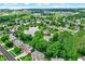 Scenic view of homes surrounded by lush greenery, highlighting a tranquil pond and a peaceful neighborhood setting at 4279 Redwood Ct, Zionsville, IN 46077