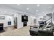 Spacious basement featuring a living area, wet bar, full bath, and recreational area at 564 Gainesway N Dr, Greenwood, IN 46142