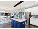 Spacious kitchen with stainless steel appliances, a center island, and an open layout at 564 Gainesway N Dr, Greenwood, IN 46142