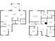 First and second floor plans showing all rooms at 5809 Terracotta Trce, McCordsville, IN 46055