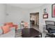 Bright and inviting living room area featuring comfortable seating, and modern decor at 5809 Terracotta Trce, McCordsville, IN 46055