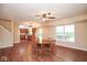 View of the dining area leading to the kitchen at 8047 Red Barn Cir, Indianapolis, IN 46239