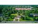 Aerial view showing property near commercial buildings, lush greenery, and residential neighborhood at 10065 E 25Th St, Indianapolis, IN 46229