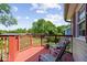 A cozy back deck with outdoor seating perfect for enjoying the views at 11424 Green St, Carmel, IN 46033