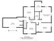 Detailed floor plan showcasing the layout of the home, including bedrooms, bathrooms, office, and hall dimensions at 11424 Green St, Carmel, IN 46033