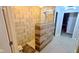 Modern bathroom featuring stylish wall tiles and a glass enclosed shower stall at 1201 Fantail Dr, Greenwood, IN 46143