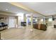 Spacious finished basement features a fireplace, seating, and a wet bar at 12214 Ridgeside Rd, Indianapolis, IN 46256