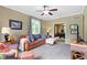 Cozy living room with comfortable seating and lots of natural light at 12214 Ridgeside Rd, Indianapolis, IN 46256