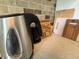 Angle view of kitchen counter and partial view of an electric kettle and other small kitchen items at 1433 N Colorado Ave, Indianapolis, IN 46201