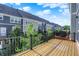 Beautiful deck view showcasing the wood flooring and railing of the outdoor area at 16057 Coleman Dr, Westfield, IN 46074