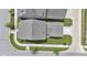 Birds eye view of roof and yard; this home is surrounded by lush green space, sidewalks, and neighborhood at 1892 Ponsonby Dr, Westfield, IN 46074