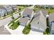 Aerial view of homes showcasing neighborhood layout, landscaping, and community setting at 1892 Ponsonby Dr, Westfield, IN 46074
